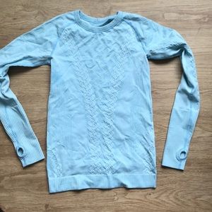 Light blue lululemon long sleeve size 4